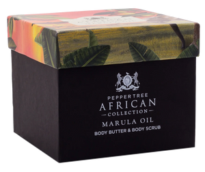 Marula Oil Body Butter & Scrub Gift Set African Collection