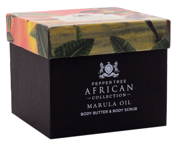 Marula Oil Body Butter & Scrub Gift Set African Collection