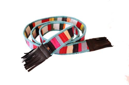 Ashanti Tassel Belt 60"