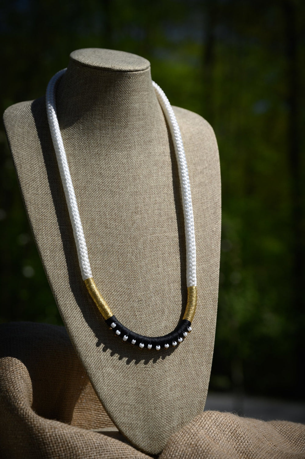 Beaded Column Necklace