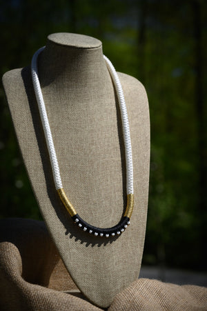 Beaded Column Necklace