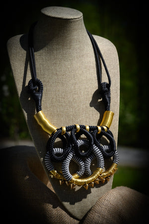 Gold Queen Crown Necklace