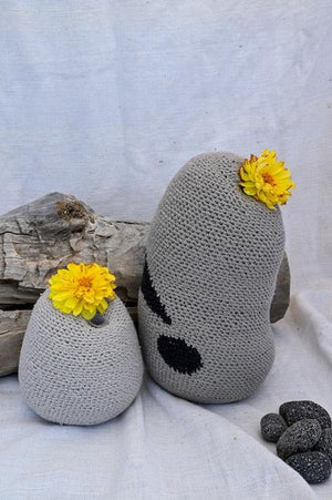 Funky Crochet Rock Vase Set