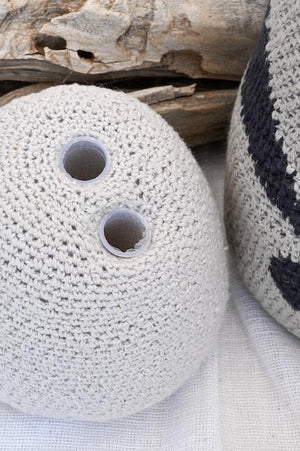 Funky Crochet Rock Vase Set