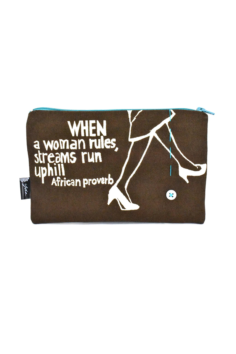 African Proverb Makeup Pouches
