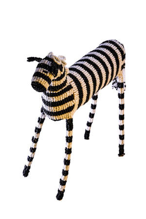 11" Beaded Zebra