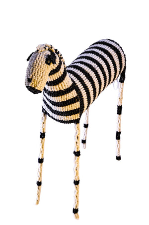 11" Beaded Zebra