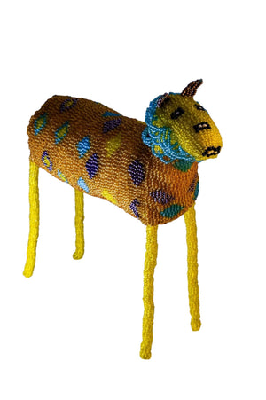 Yellow Beaded Lion