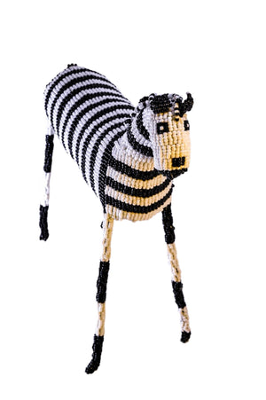 11" Beaded Zebra