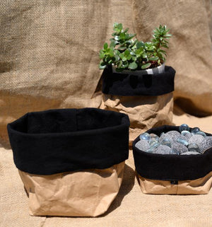 WREN Large Recycled Catch All Black