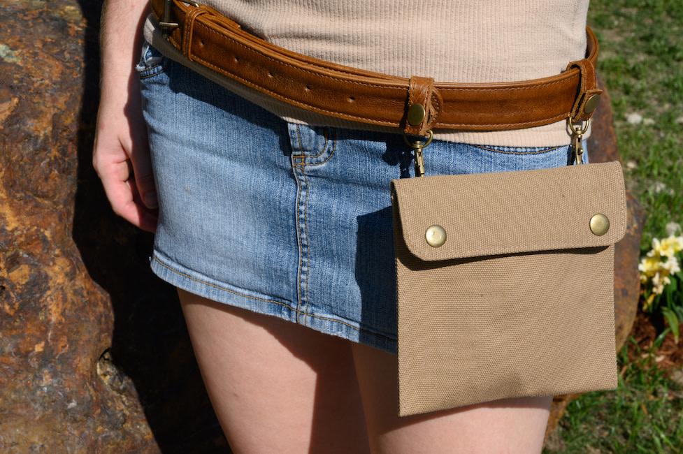 ROAM Leather Travel Belt with Pouch